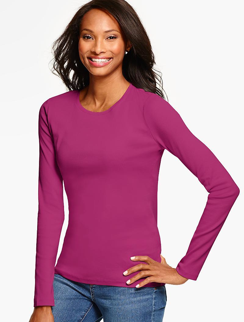Narrow Search Results Rated 4 out of 5 by Super Shopper from Pima Cotton Scoop long sleeve